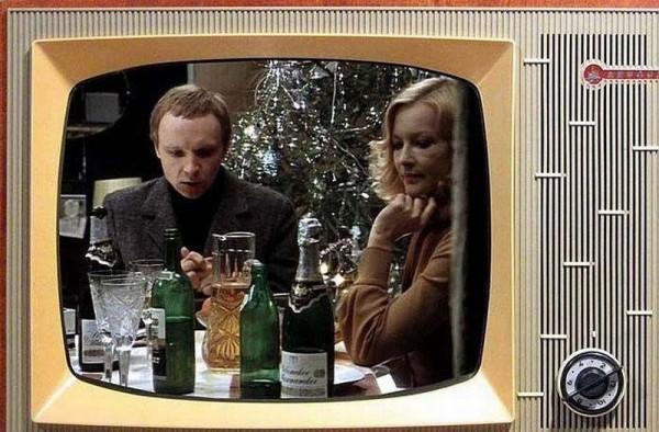 Película rusa de año nuevo con vapor ligero